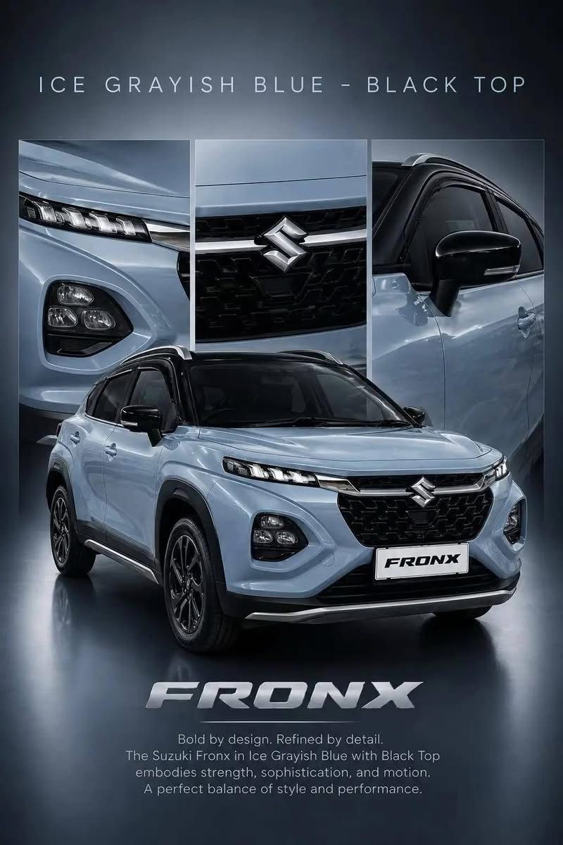 Suzuki Fronx Ice Grayish Blue